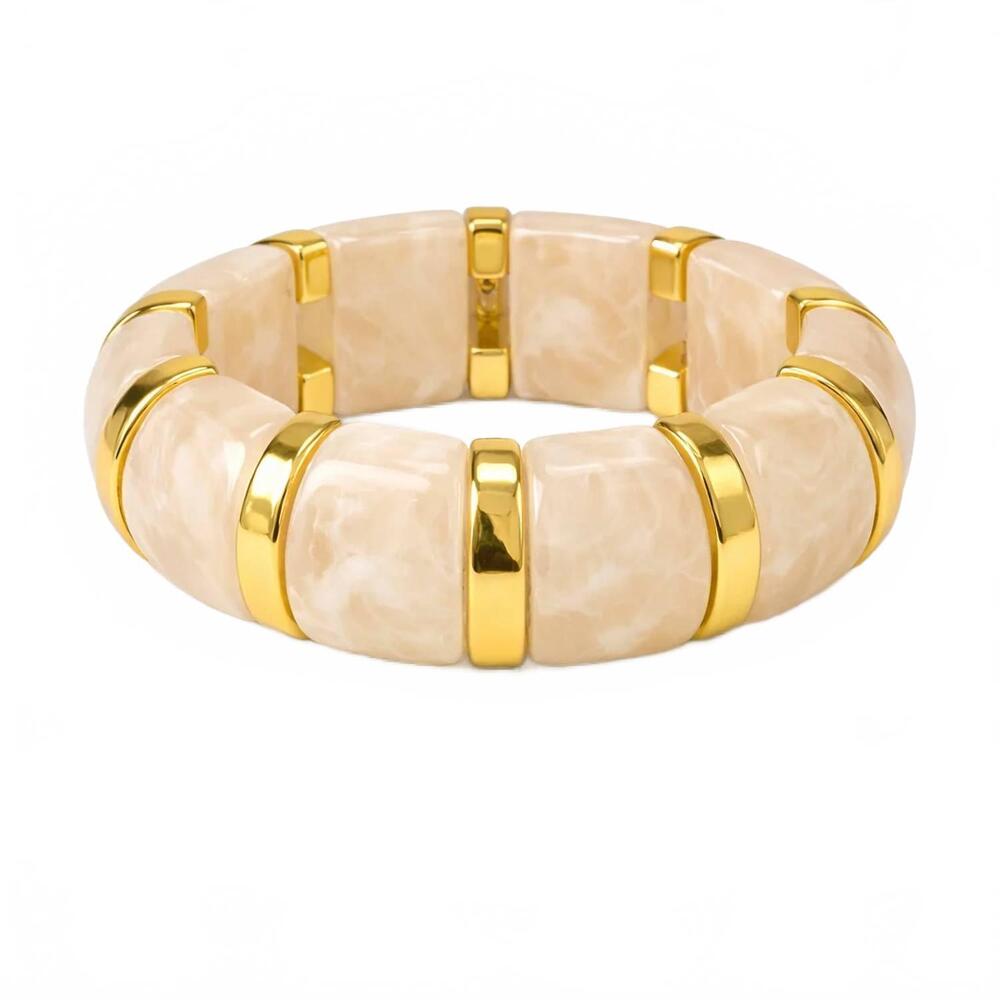 NEW SAHIRA JEWELRY DESIGN women's verona bangle in beige